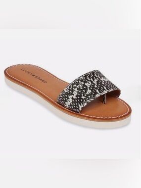 Lucky Brand | Snakeskin Slide / Thong Sandal | Size 9